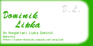 dominik lipka business card